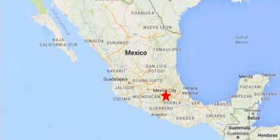 Hiriburua Mexikoko mapa