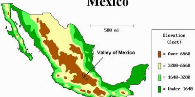 Mapa Mexikoko haraneko