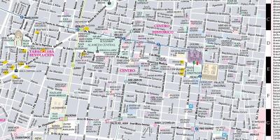 Mapa streetwise Mexiko Hiria