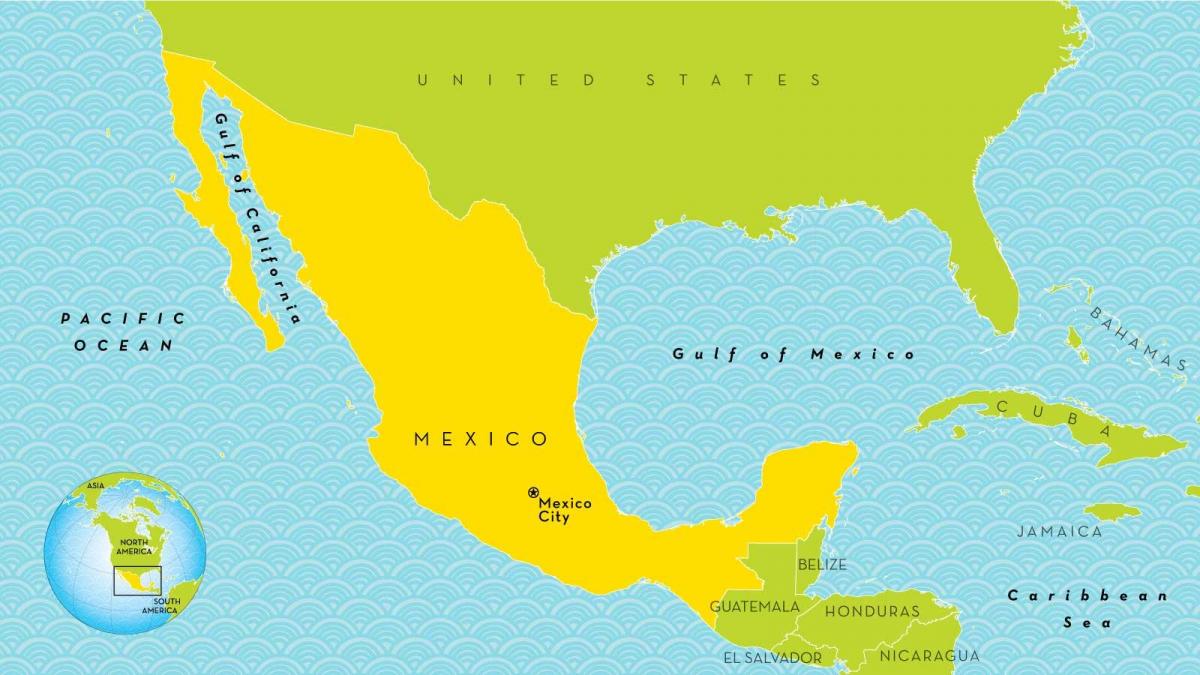 mapa bat Mexiko Hiria